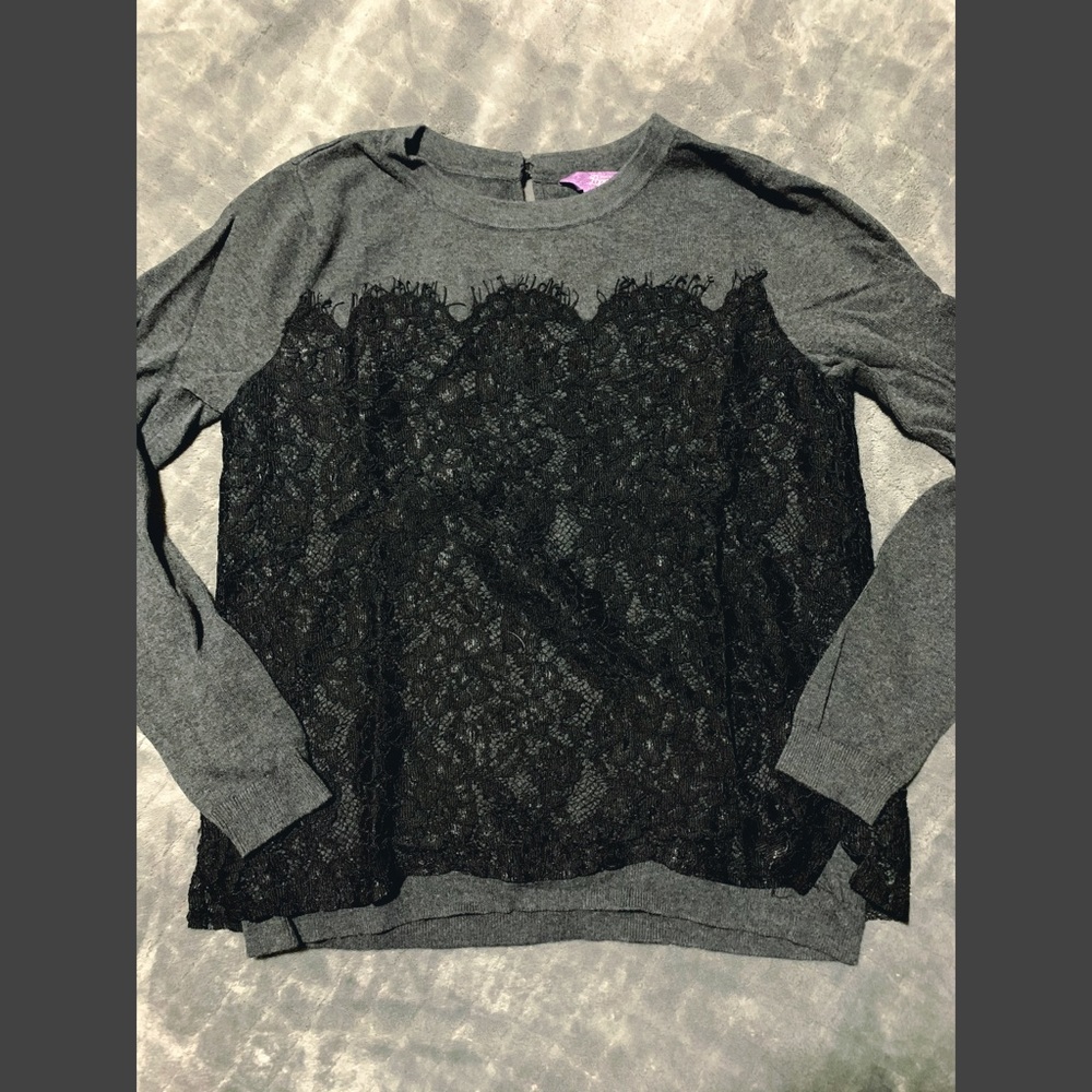 Truly Poppy Lace Sweater